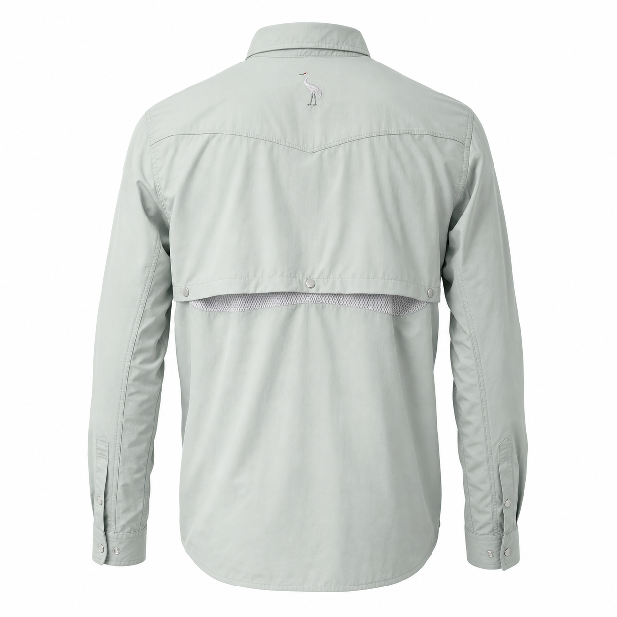 Men's Crane Fishing Shirt - Gray - View 1